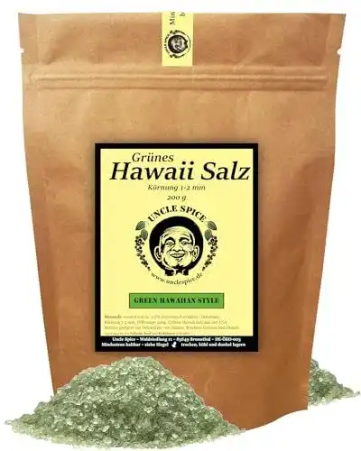 Meersalz Uncle Spice Hawaii Salz grün 200g – Dekorsalz aus Hawaii