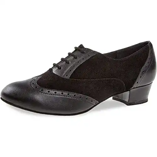 Tanzschuhe für Damen Diamant 063-029-070 in Schwarz für Standard und Latein