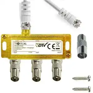 Sat-Verteiler Tronicxl 3-fach Splitter für Koaxialkabel