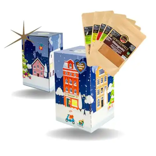 Gewürz-Adventskalender von Altenburger mit ausgewählten Gewürzen und Salzen