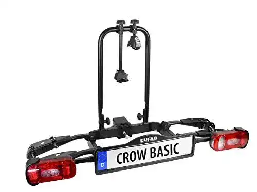 Eufab Fahrradträger CROW BASIC für 2 Fahrräder mit Anhängerkupplung