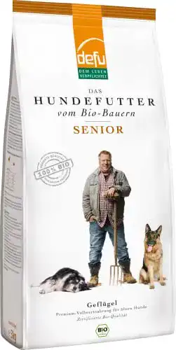Bio-Trockenfutter für Hunde defu Huntter, 3 x 3 kg, Senior Geflügel