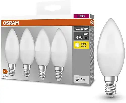 E14 LED Lampe Osram Classic B Kerzenform 4er-Pack warmweiß
