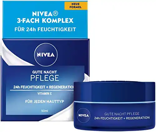 Nivea Nachtcreme Gute Nacht Pflege 24h Feuchtigkeit und Regeneration