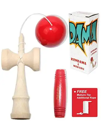 Kendama Easy Foxy Toy Mokuru Original Holzspielzeug für Kinder und Erwachsene