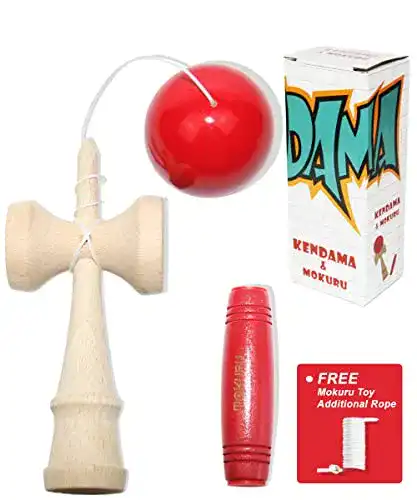 Kendama Easy Foxy Toy Mokuru Original Holzspielzeug für Kinder und Erwachsene