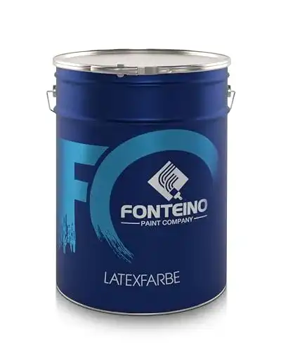 Latexfarbe Fonteino Weiß für Innenwände und Decken, abwaschbar