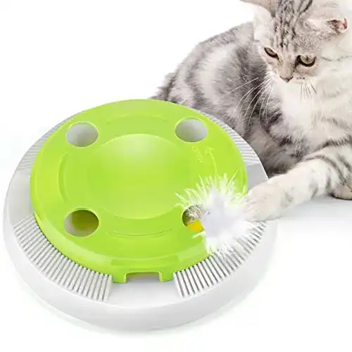 Katzenspielzeug elektrisch von Pettom Interaktives Spielzeug für Katzen