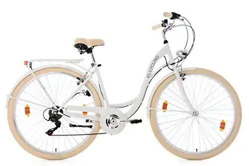 KS Cycling Damenfahrrad 28 Zoll Balloon in Weiß, RH 48 cm