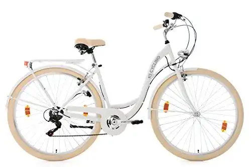 KS Cycling Damenfahrrad 28 Zoll Balloon in Weiß, RH 48 cm