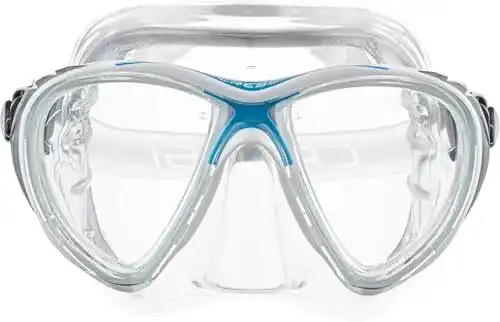 Taucherbrille Cressi Big Eyes Evolution Crystal Flossen für Erwachsene