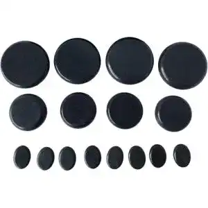 Massagesteine Oksano – 16 große Massage-Kits aus Basalt