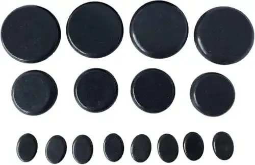 Massagesteine Oksano – 16 große Massage-Kits aus Basalt