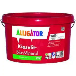 Silikatfarbe für Innenanwendung – Alligator Kieselit Bio-Mineral 12,5 Liter