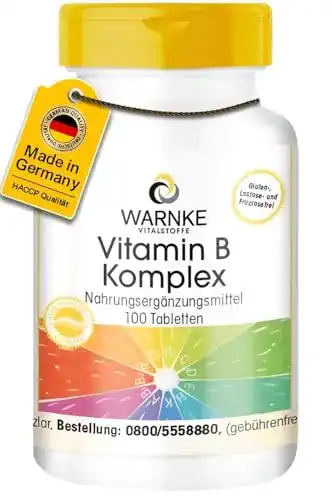 Vitamin B Komplex Warnke Vitalstoffe – 100 vegane Tabletten