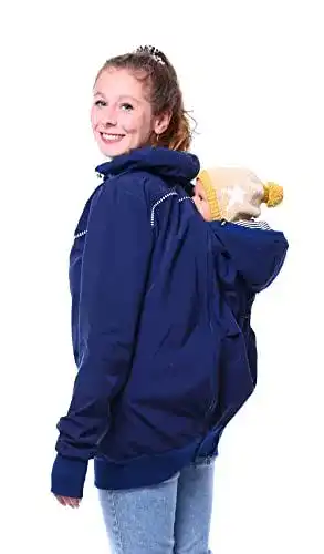 Tragejacke für Damen mit Babytragefunktion für Vorn und Hinten