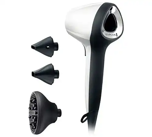 Remington Haartrockner Ionen Air3D in Weiß mit Koffer