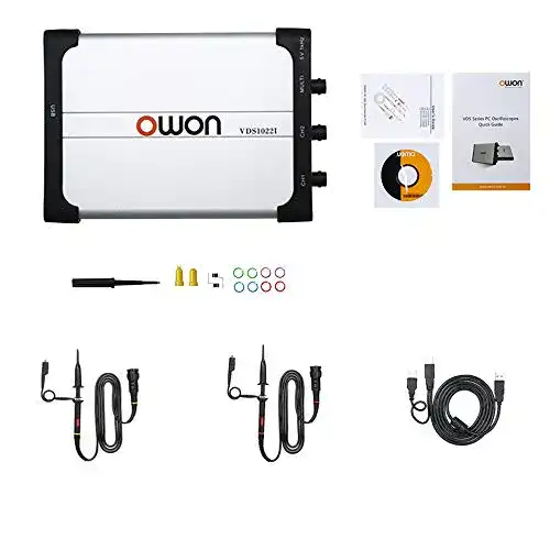 Owon VDS1022I Oszilloskop mit Virtual Dual-Channel und USB-Isolation
