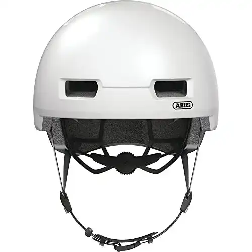 Abus Fahrradhelm Stadthelm Skurb ACE in Silber/Weiß, Größe L