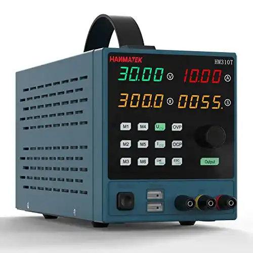 Labornetzgerät Hanmatek 0-30V / 0-10A, DC geregeltes Netzteil