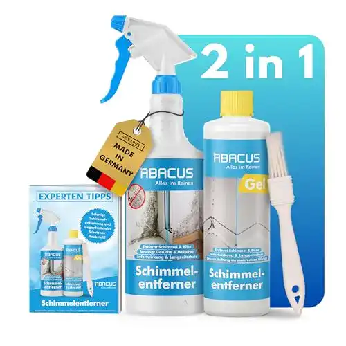 Schimmelentferner Abacus Spray und Gel mit Pinsel