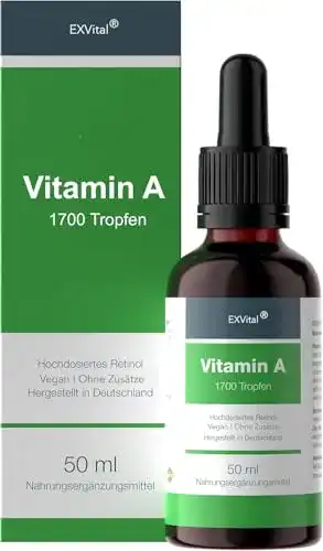 Vitamin A Tropfen von EXVital im Test: Hochdosiert, vegan und natürlich