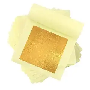 Blattgold Jophek KEWUZY 24 Karat, 10 Blatt essbar, 4,33 x 4,33 cm