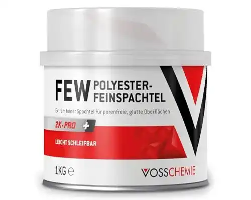 Vosschemie 2K Feinspachtel 1kg für Auto und DIY-Projekte