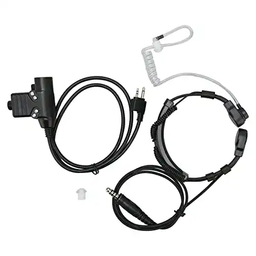 Kehlkopfmikrofon Vikye U94 PTT-Adapter für Alan Midland Radio