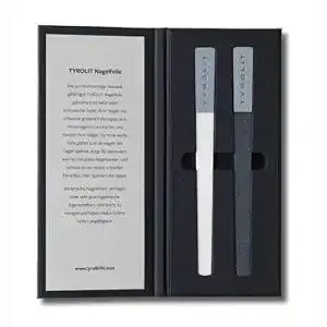 Keramik-Nagelfeile Tyrolit 2-teiliges Set mit Etui für Nagelpflege
