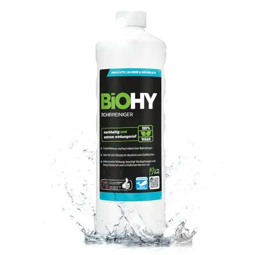 Rohrreiniger BiOHY 1l Flasche flüssiger Abflussreiniger für Verstopfungen
