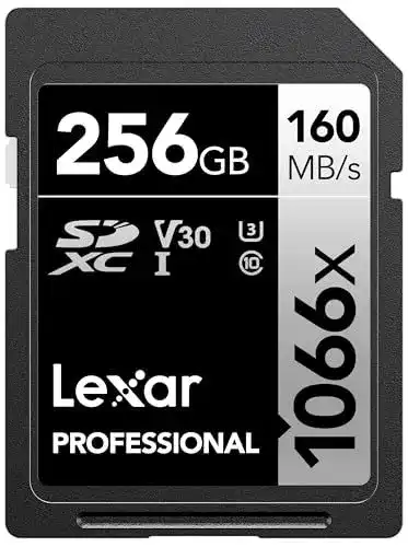Lexar SDXC UHS-I Karte 256GB für DSLR und spiegellose Kameras