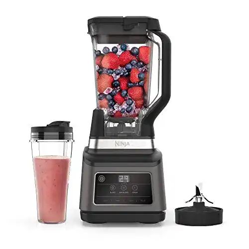 Ninja 2-in-1 Standmixer mit Auto-iQ (BN750UK) 1200 W, 2,1 l Krug, 0,7 l Tasse