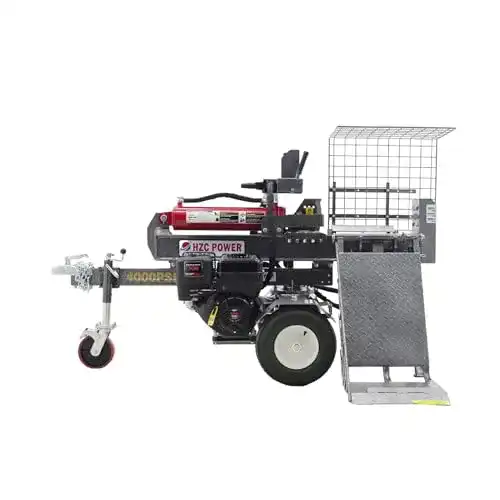Holzspalter HZC Power 40 t mit Benzinmotor und Stammheber