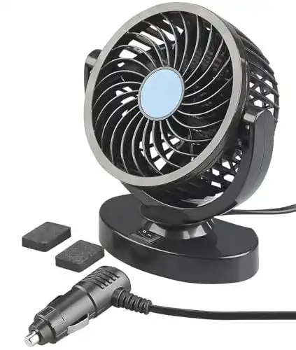 Kfz-Ventilator Lescars Auto-Ventilator mit 12-V-Anschluss