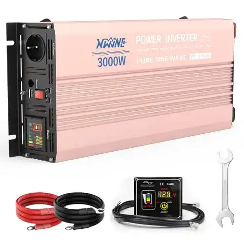 Sinus-Wechselrichter XWJNE 24V auf 230V, 3000W Leistung