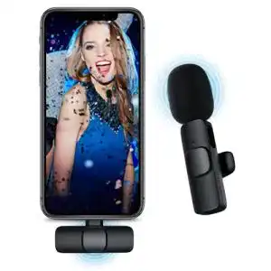 Ponovo Lavalier Mikrofon Wireless für iPhone – Kabelloses Ansteckmikrofon