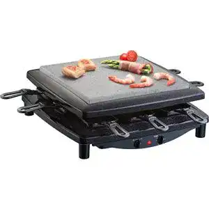 Steba Raclette RC 3 mit Naturstein-Grillplatte und 8 Pfännchen
