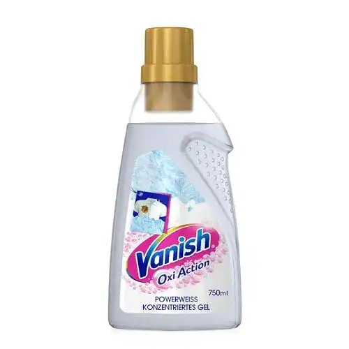 Vanish Oxi Action Powerweiss Gel 750 ml – Fleckenentferner für weiße Wäsche