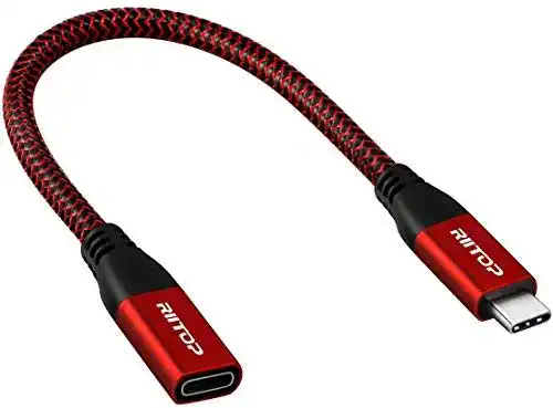 USB-C Verlängerungskabel Riitop 0,2M für Datenübertragung und Laden