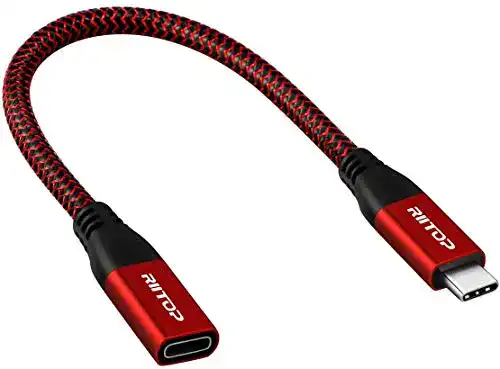 USB-C Verlängerungskabel Riitop 0,2M für Datenübertragung und Laden