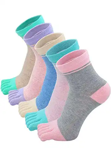 Zehensocken für Damen aus Baumwolle Fünf Finger Socken