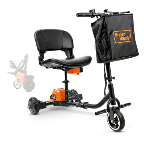 Elektro-Scooter mit Sitz SuperHandy 3 Räder faltbar für E-Mobilität