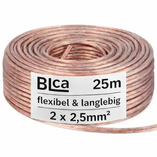 Lautsprecherkabel DCSk BLca 25m 2×2,5mm² CCA für Boxen