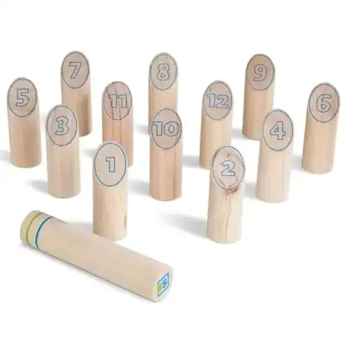Mölkky BS Toys Wurfspiel aus Kiefernholz für Familien