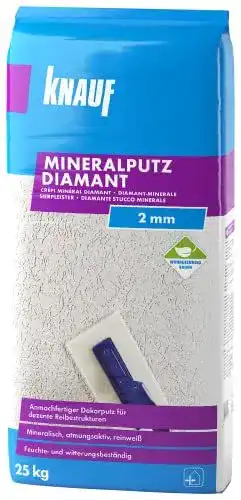 Knauf 5785 Mineral Diamantputz 2 mm in Weiß für Innen und Außen