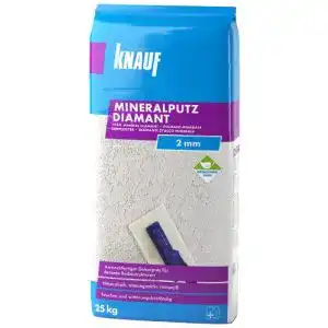 Knauf 5785 Mineral Diamantputz 2 mm in Weiß für Innen und Außen