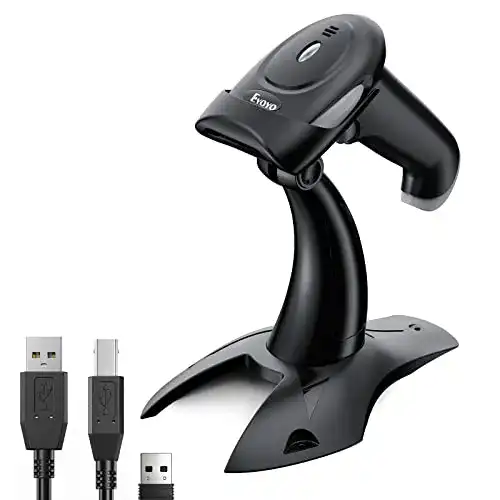 Eyoyo Barcode Scanner für Android, 1D, 2D, QR, kabellos und USB