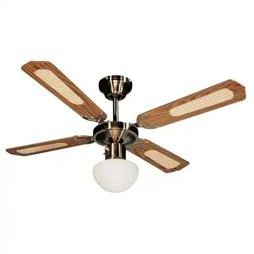 Deckenventilator Farelek Bali mit 107 cm Durchmesser in Braun