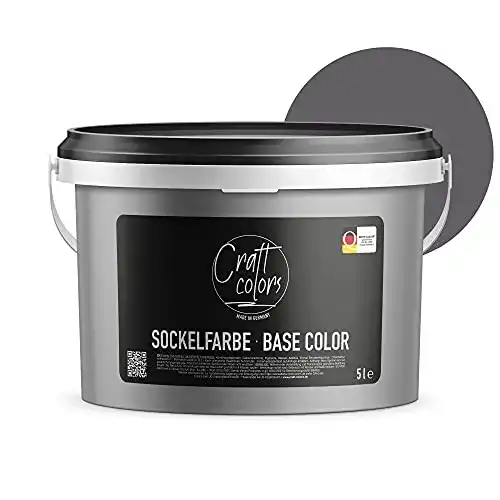 Sockelfarbe Craft Colors 5L Schiefer – Farbe für Beton und Mauerwerk